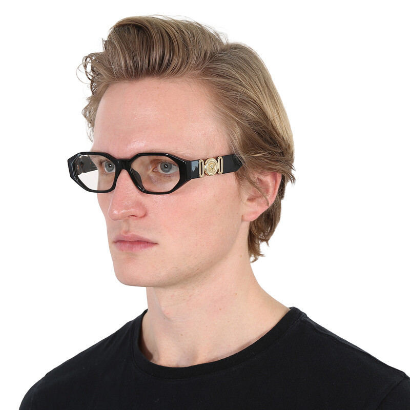 Versace Demo Geometric Men's Eyeglasses VE3320U GB1 56