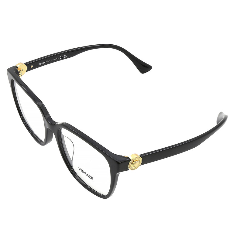 Versace Demo Square Ladies Eyeglasses VE3332D GB1 55 8056597730686