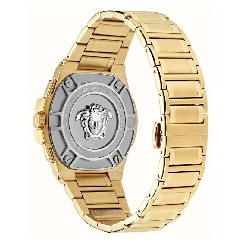 Versace Greca Extreme Chronograph Quartz Black Dial Men's Watch