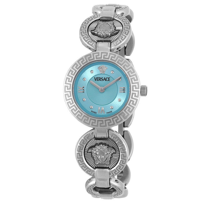 Versace Greca Jewel Quartz Turquoise Dial Ladies Watch VEWCA0324