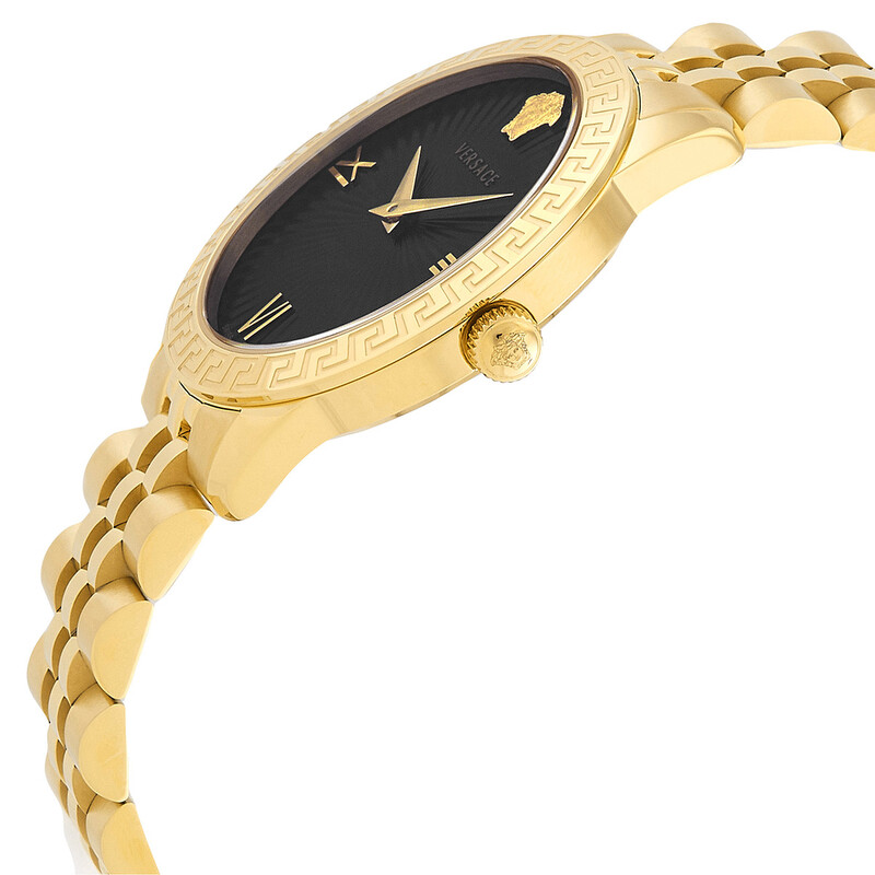 Versace Greca Signature Black Dial Ladies Watch VEVC01121