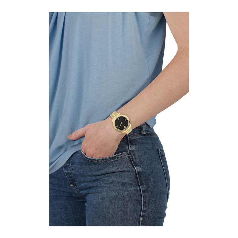 Versace Greca Signature Black Dial Ladies Watch VEVC01121