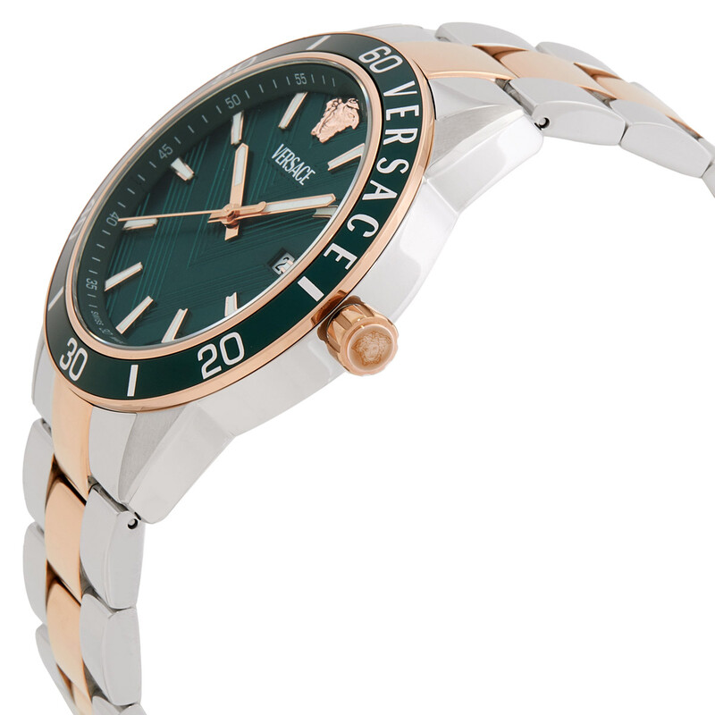 Versace Greca Urban Quartz Green Dial Men's Watch VEYCA0624