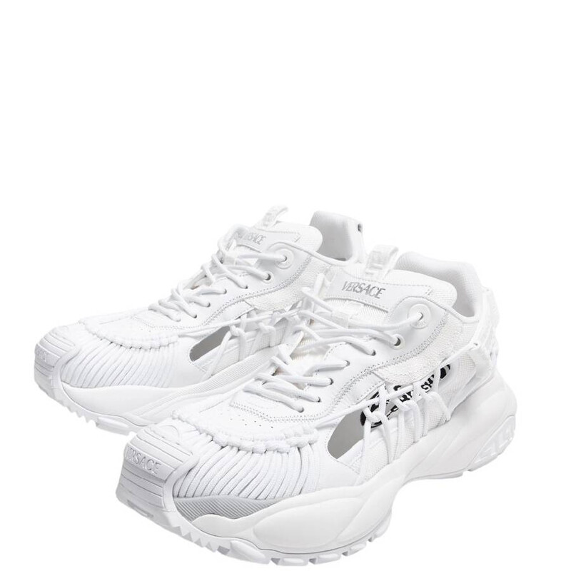Versace Greca-Patterned Mercury Sneakers, Brand Size 40 ( US Size