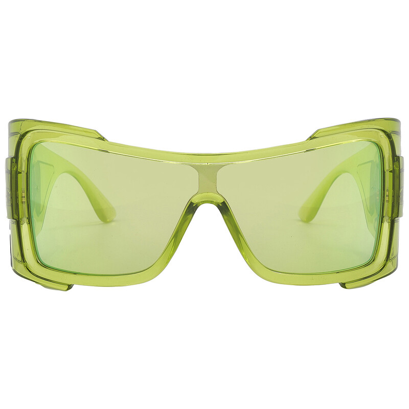 Versace Green Mirror Irregular Ladies Sunglasses VE4451 54208N 127
