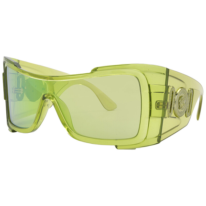 Versace Green Mirror Irregular Ladies Sunglasses VE4451 54208N 127