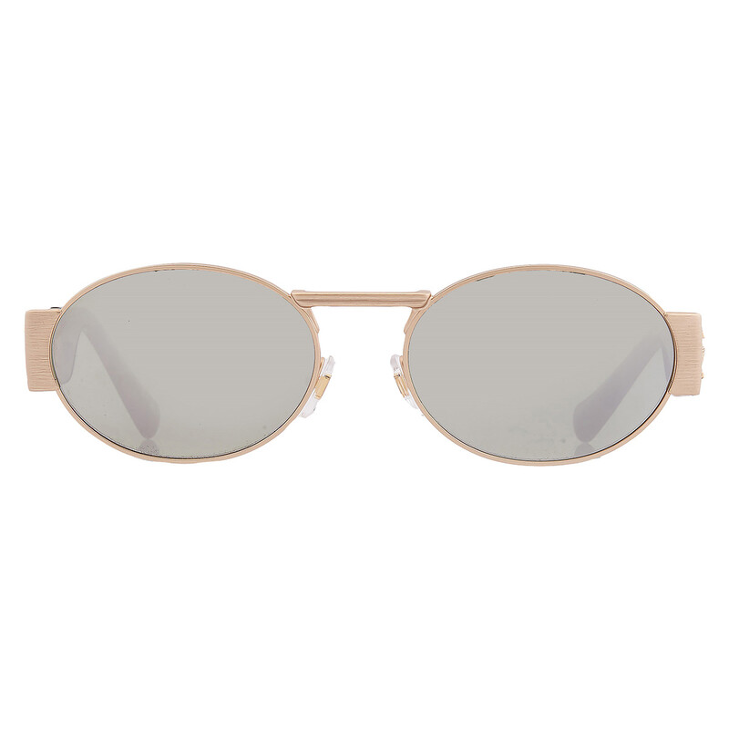 Versace Green Mirror Silver Oval Unisex Sunglasses VE2264 