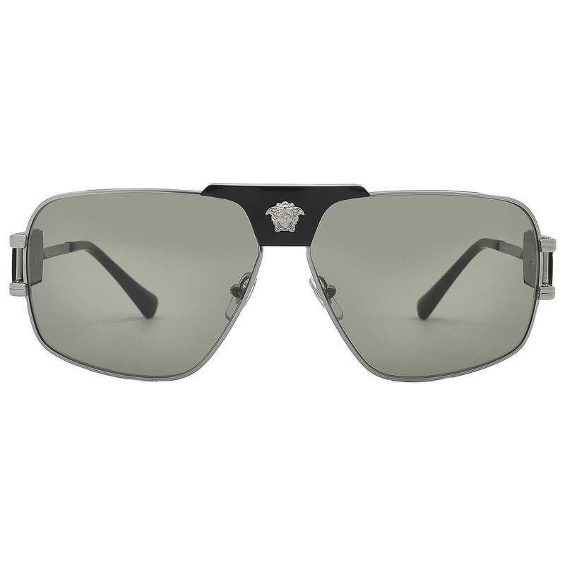 Versace Green Navigator Men's Sunglasses VE2251 1001/2 63