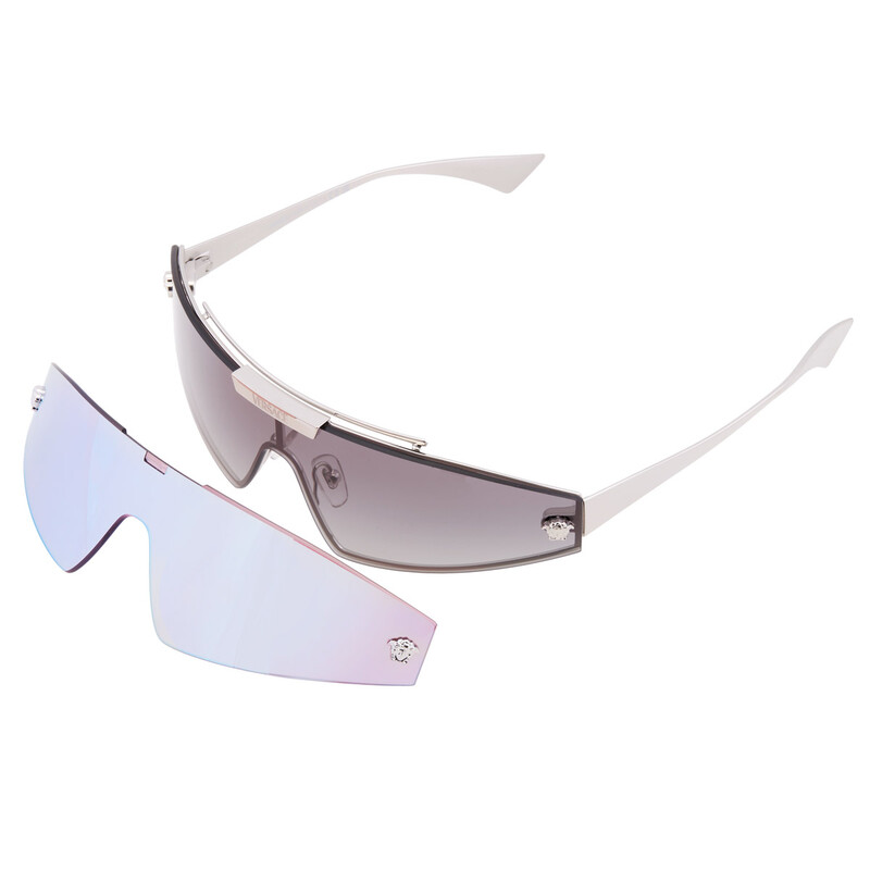 Versace Grey Gradient Shield Ladies Sunglasses VE2265 100011  display picture 3