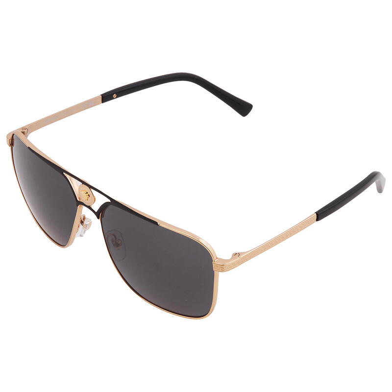Versace Grey Navigator Men's Sunglasses VE2238 143687 61