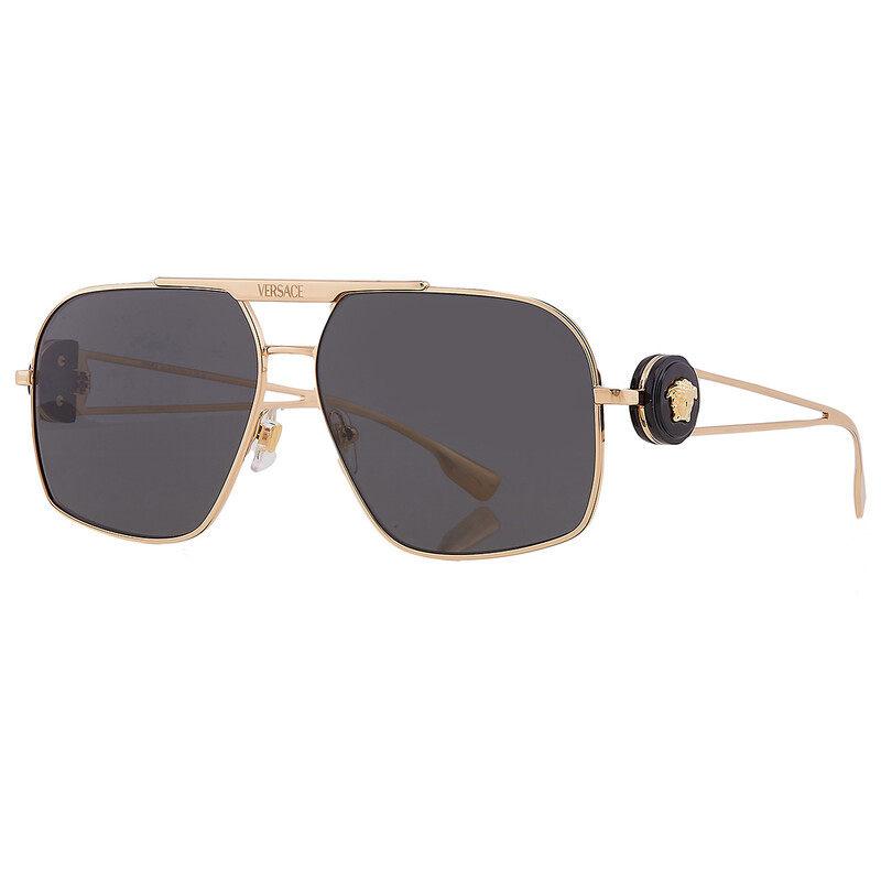 Versace Grey Navigator Men's Sunglasses VE2269 100287 62