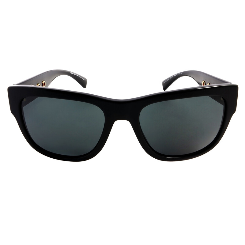 VERSACE VE4319 Sunglasses | Black / Dark Grey | FULL SET | NWT Versace Grey Square Unisex Sunglasses VE4319 GB187 56  main image 3