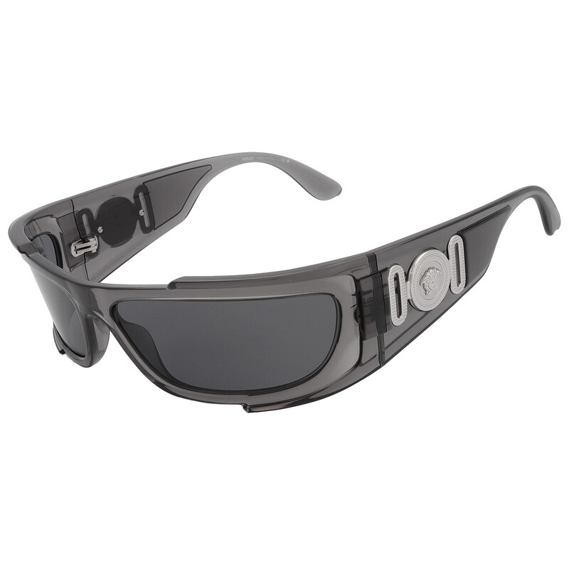 Versace Grey Wrap Men's Sunglasses VE4446 593/87 67 8056262275191