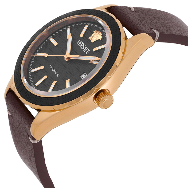 Versace Hellenyium Automatic Black Dial Men's Watch VEQCA0224