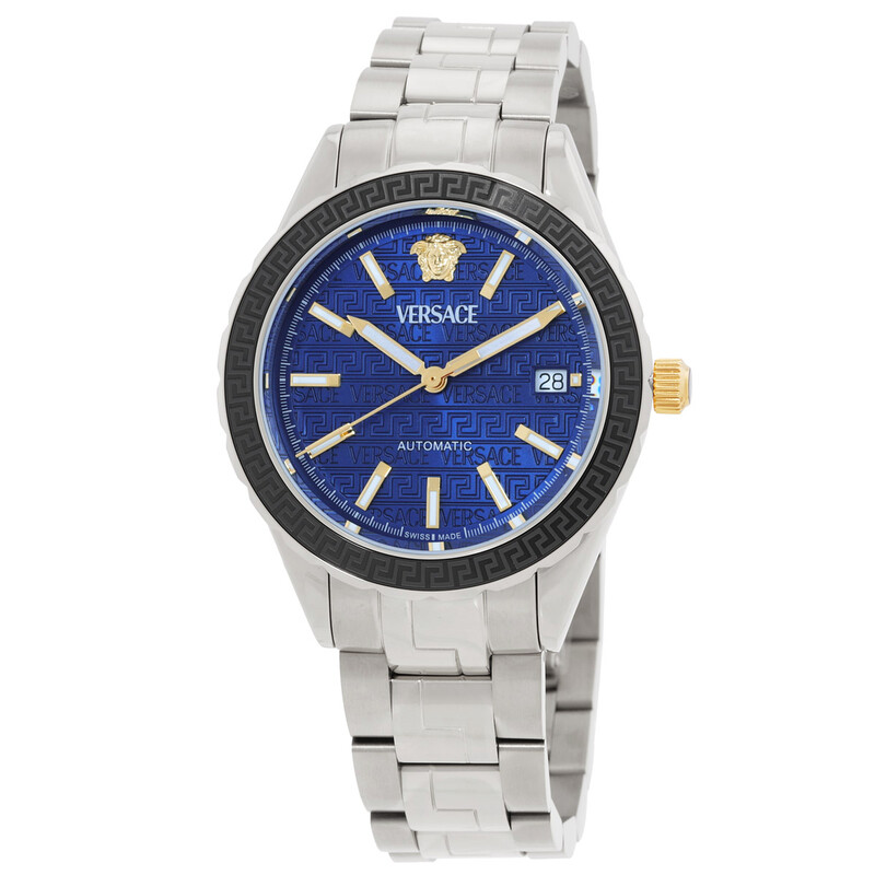 バルサウトホロギウム、ヘルケルベクス Versace Hellenyium Automatic Blue Dial Men's Watch VEQCA0424