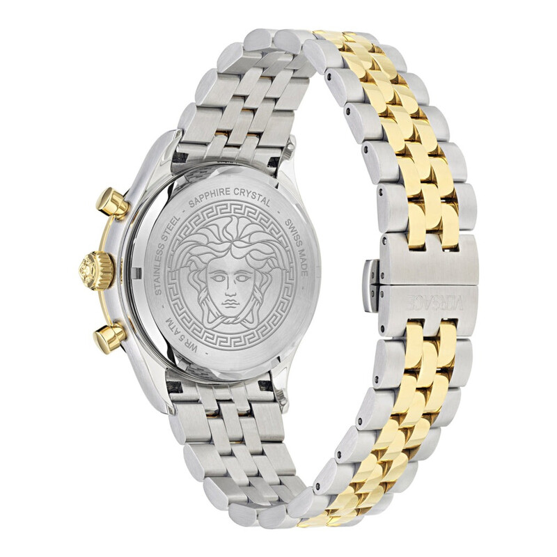 VERSACE メンズ 腕時計 VECFA0224 クォーツ Versace Hellenyium Chronograph Quartz Green Dial Men's Watch