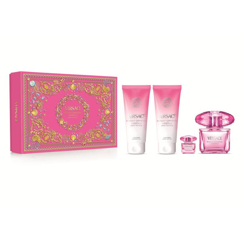 VERSACE Bright Crystal & Absolu セット Versace Ladies Bright Crystal Absolu Gift Set Fragrances