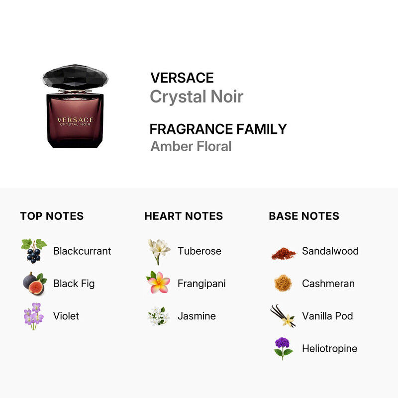 Versace Ladies Crystal Noir EDP Spray 3 oz (Tester) Fragrances