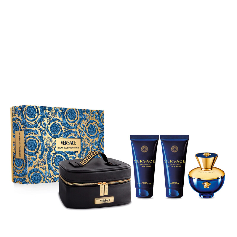 Versace Ladies Dylan Blue 4pcs EDP Gift Set Fragrances