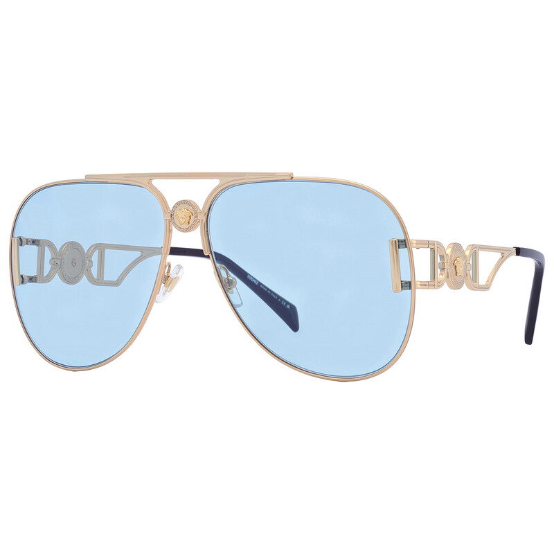 Versace Lightt Blue Pilot Unisex Sunglasses VE2255 1002/1 63  display picture 3