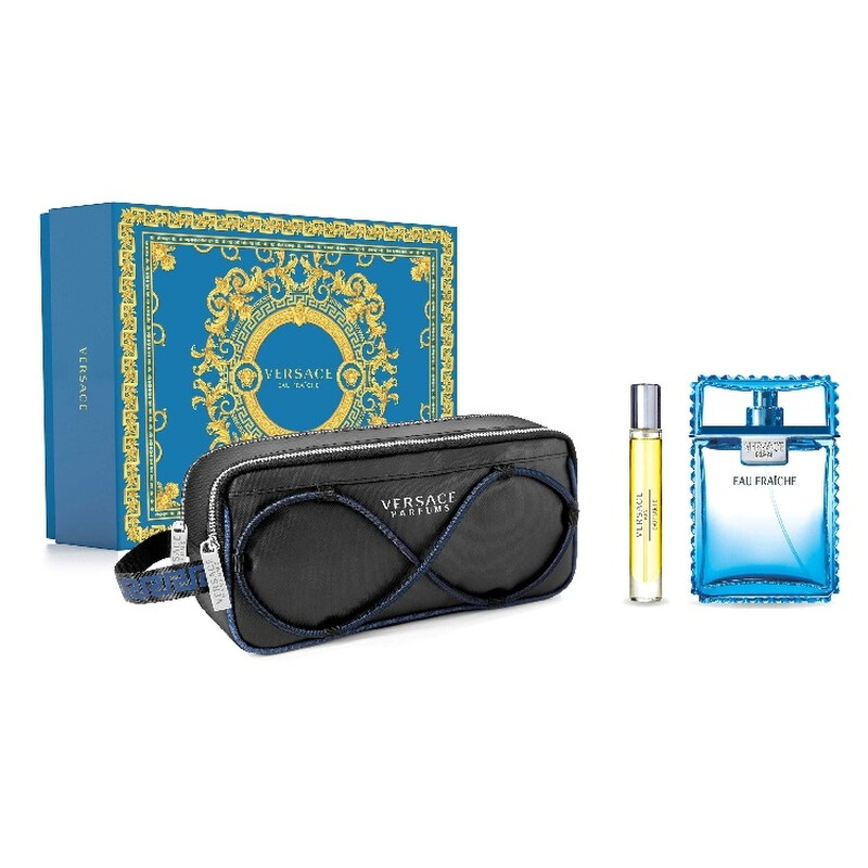Versace Man Eau Fraiche / Versace 3pcs EDT Gift Set (m