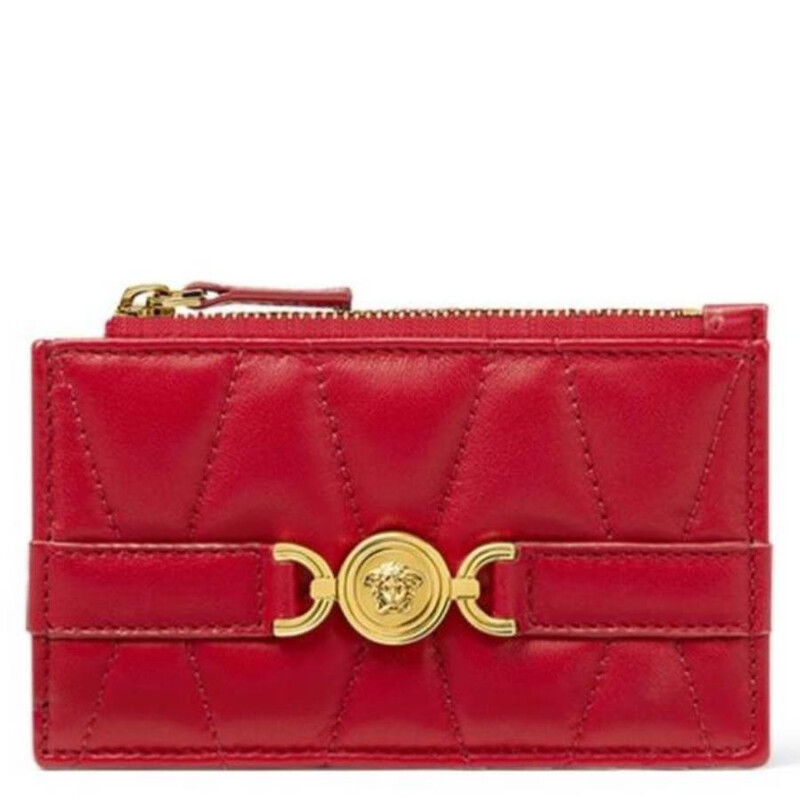Versace Medusa 95 Quilted Nappa Card Holder
