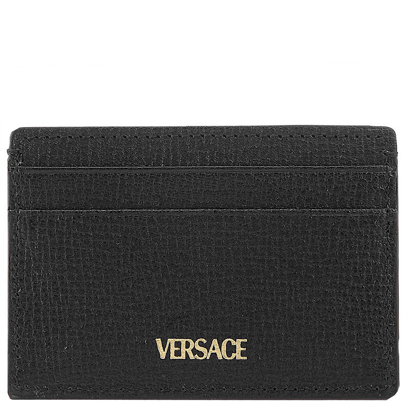 Versace Medusa Biggie Leather Card Case DPN2467-1A10544-BLACK