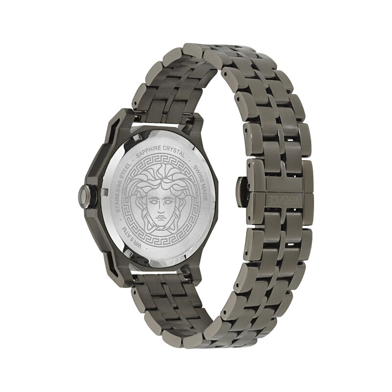 Versace Medusa Deco Quartz Grey Dial Men's Watch VE9I00524