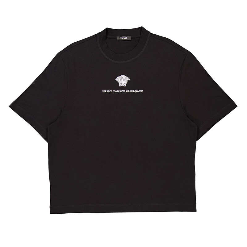 Versace Medusa Milano Short Sleeve T-Shirt, Size Small 1015738