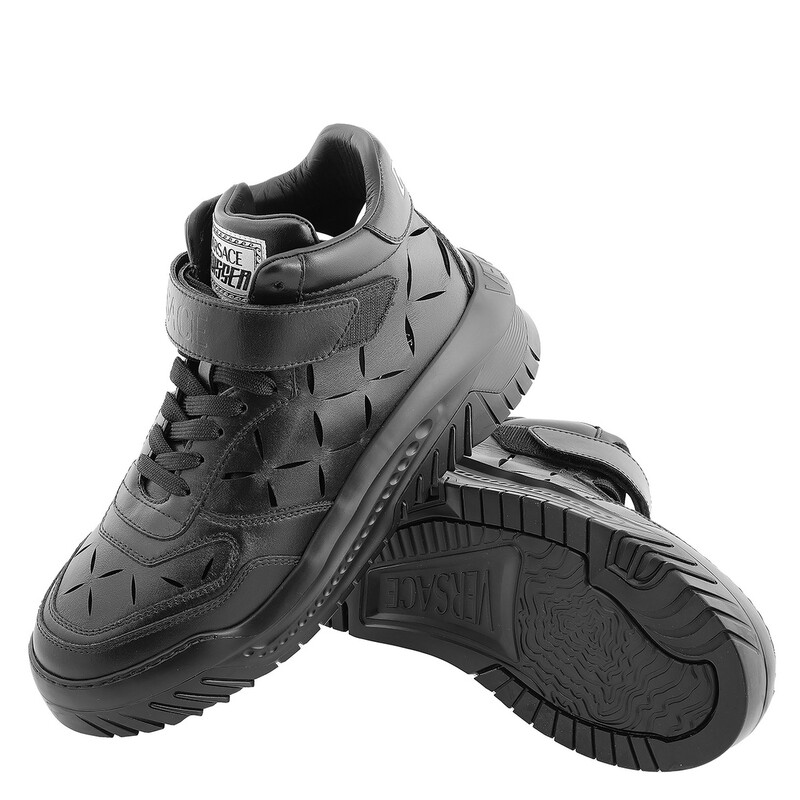 Versace Odissea Chunky Sneakers Black/Gold - Size 43 (US 10) - Full Set w/ Box Versace Odissea Chunky Leather Sneakers, Brand Size 43 ( US  main image 3