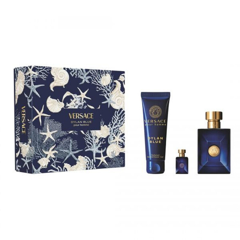 Versace Men's Dylan Blue 3pcs EDT Gift Set Fragrances