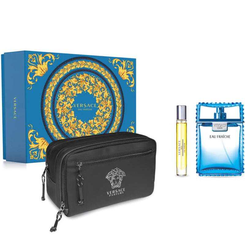 Versace Men's Eau Fraiche 3pcs EDT Gift Set Fragrances