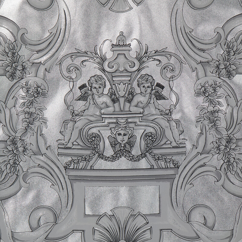 Versace Baroque Silk Shirt, Brand Size 46 (US Size 36) 1006378