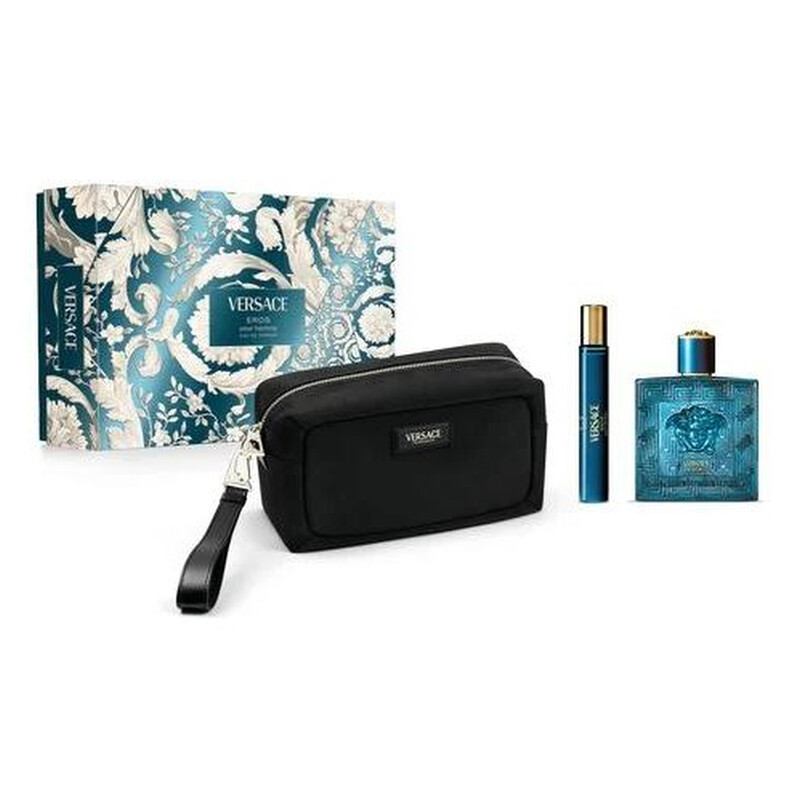 Versace Men's Versace Eros 3pcs EDT Gift Set Fragrances