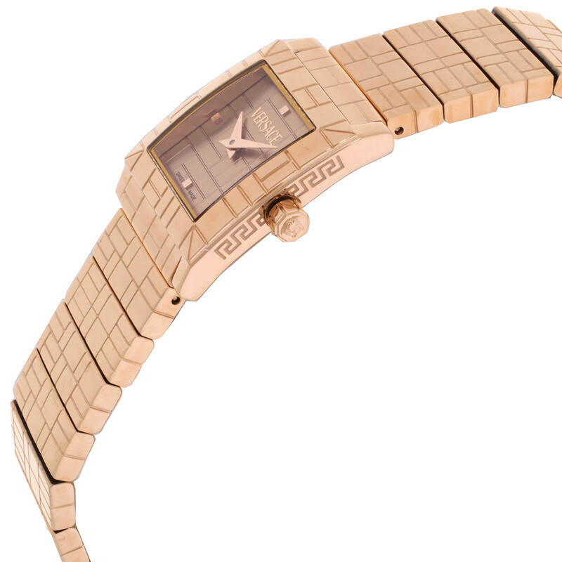 Versace Mosaic Quartz Rose Gold Dial Ladies Watch VE9B00224