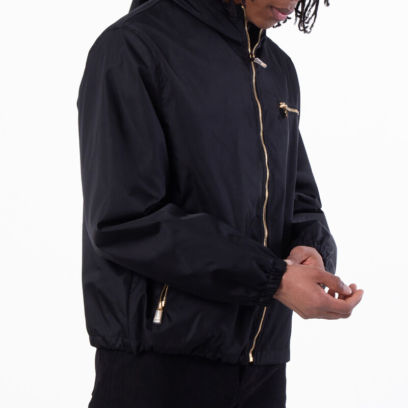 Versace Nylon Windbreaker Jacket, Brand Size 50 ( US Size 40