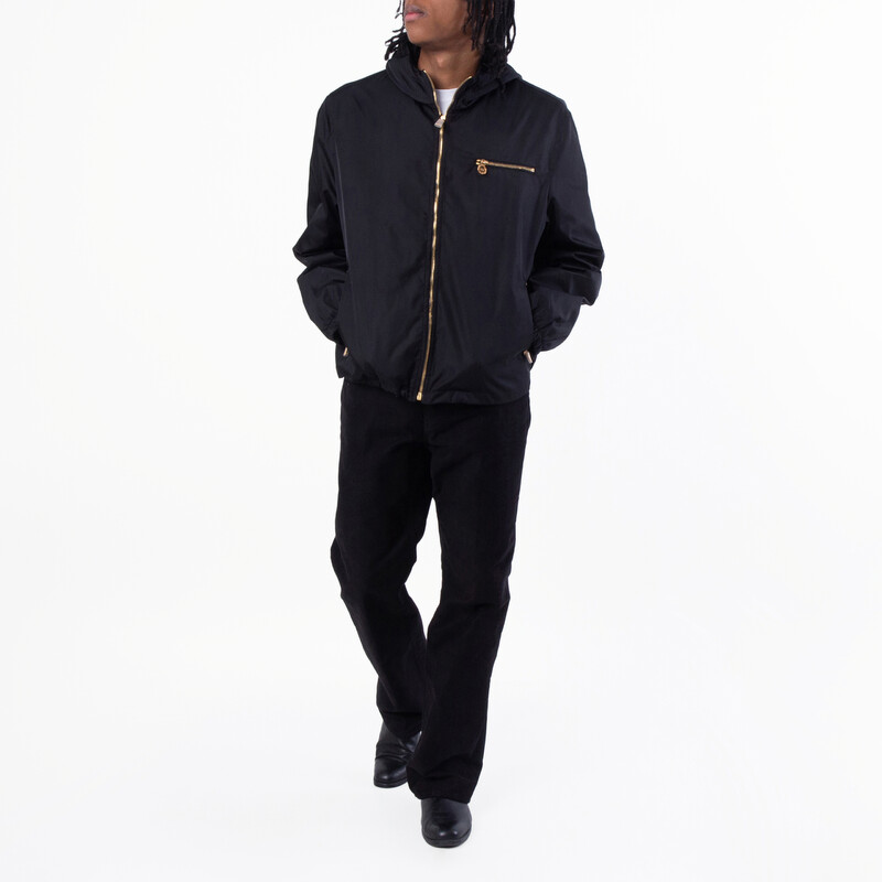 Versace Nylon Windbreaker Jacket, Brand Size 50 ( US Size 40