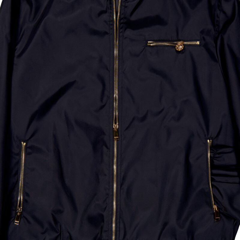 Versace Nylon Windbreaker Jacket, Brand Size 50 ( US Size 40
