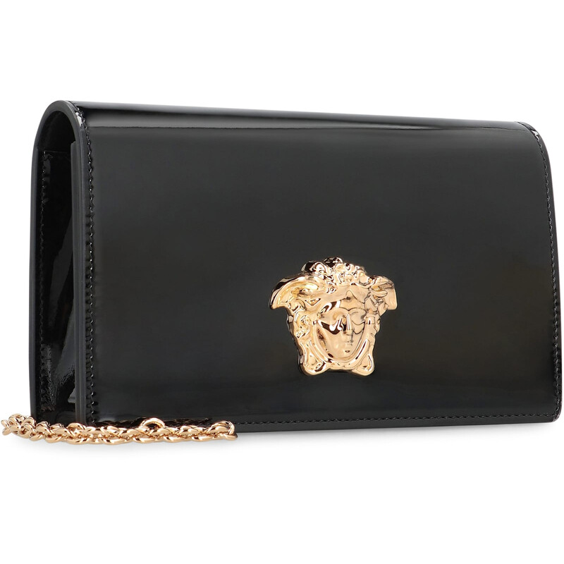 Versace Patent Leather Wallet On Chain 10155731A15734_1B00V ...