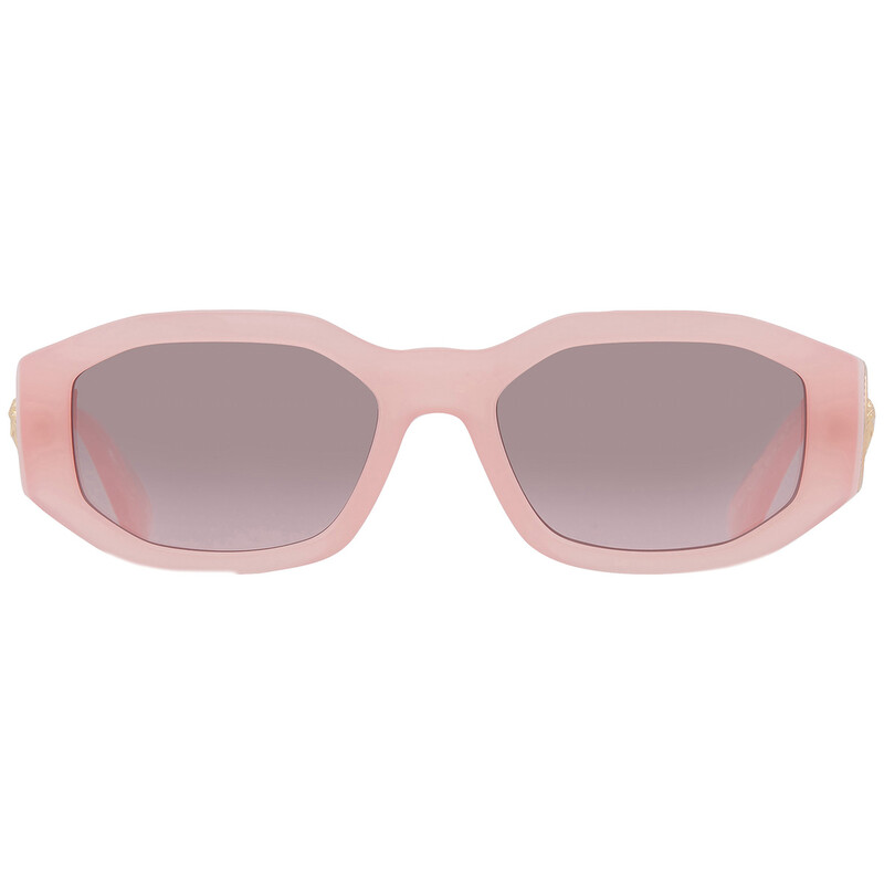 VERSACE サングラス＊メデューサ ラインストーン ピンクグラデーション＊ Versace Pink Gradient Grey Flash Geometric Unisex Sunglasses