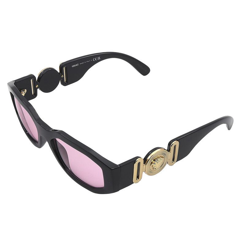 Versace Pink Geometric Unisex Sunglasses VE4361 GB1/84 53