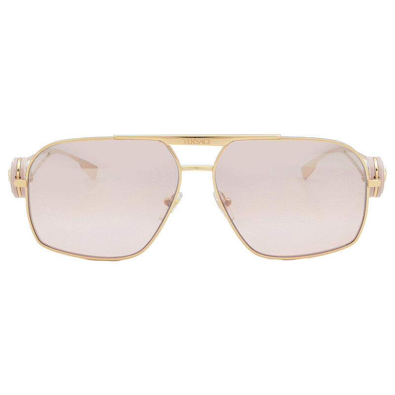 Versace Pink Mirror Navigator Men's Sunglasses VE2269 10027E 62
