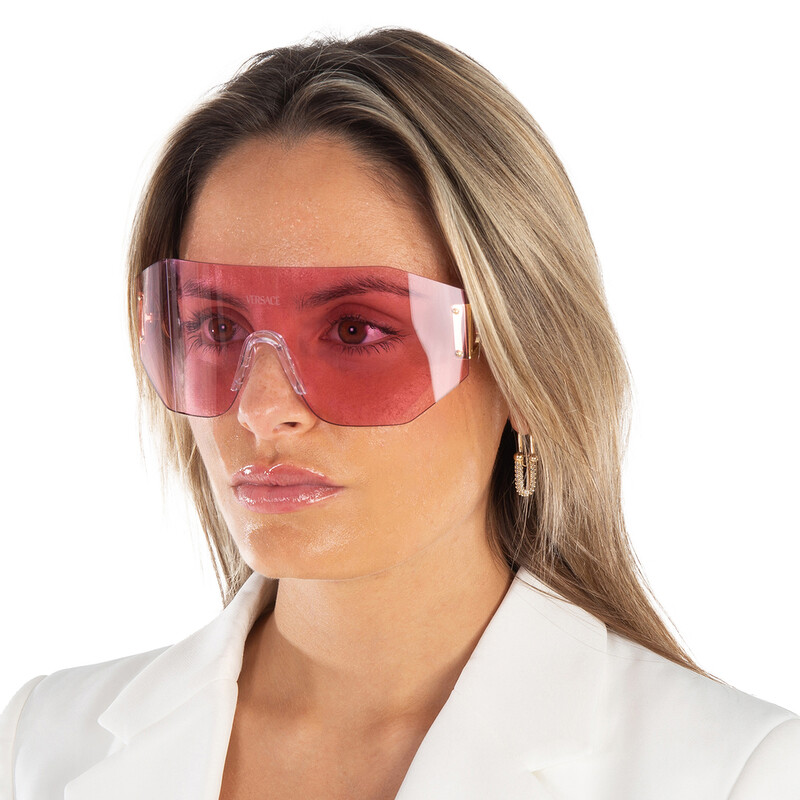 Versace Pink Shield Unisex Sunglasses VE2258 100284 45