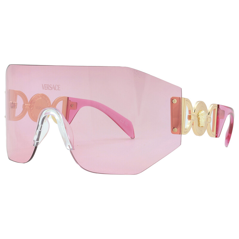 Versace Pink Shield Unisex Sunglasses VE2258 100284 45  display picture 2