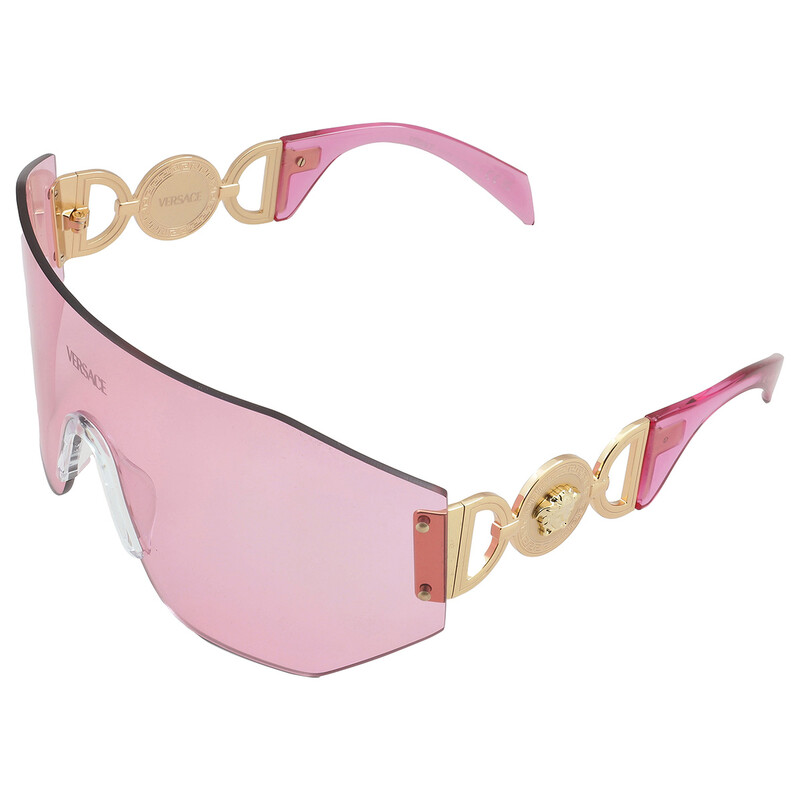 Versace Pink Shield Unisex Sunglasses VE2258 100284 45
