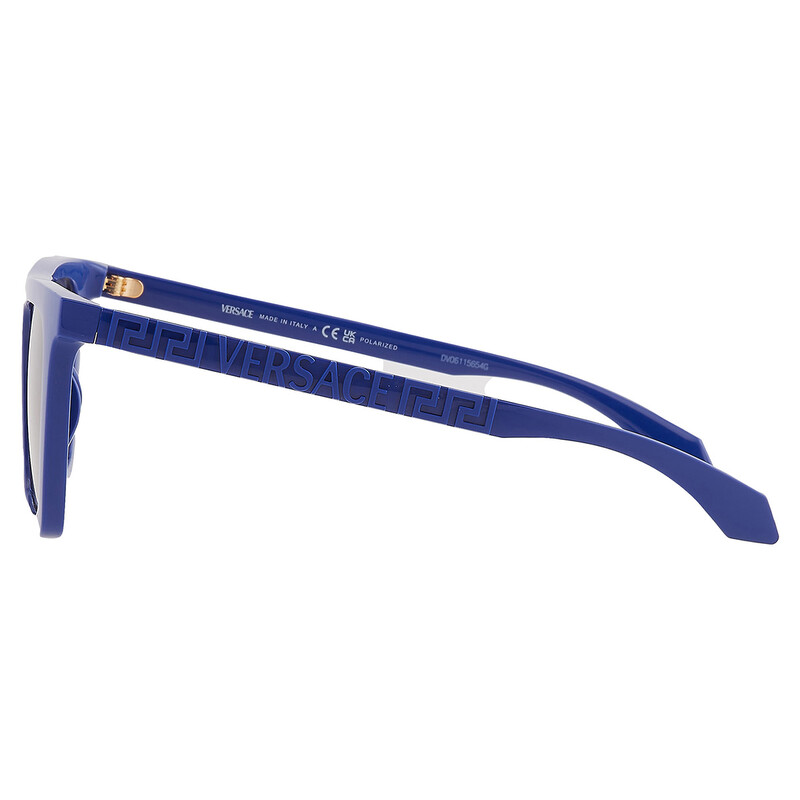 Versace Polarized Grey Browline Men's Sunglasses VE4468U 545081 53