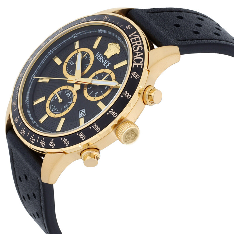 Versace Sport Chrono Quartz Black Dial Men's Watch VEZCA0224