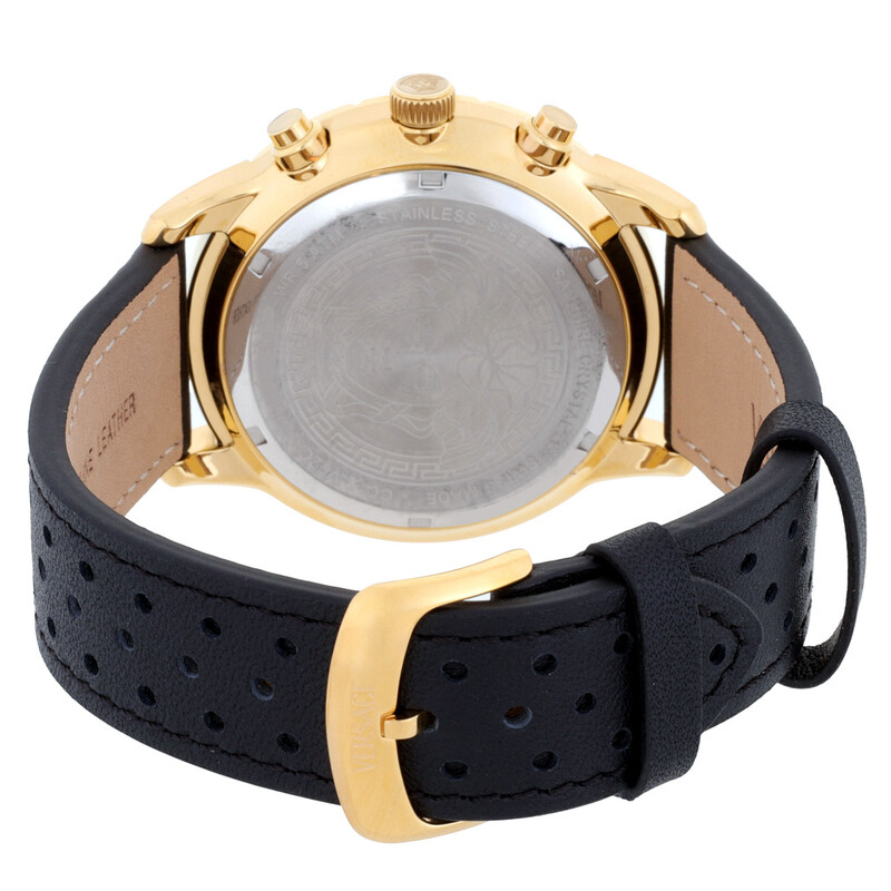 Versace Sport Chrono Quartz Black Dial Men's Watch VEZCA0224