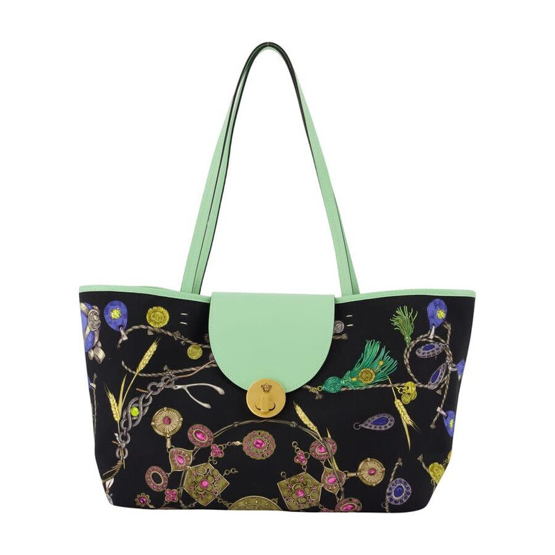 Versace St. Broken Jewels Tote Bag — Multicolor