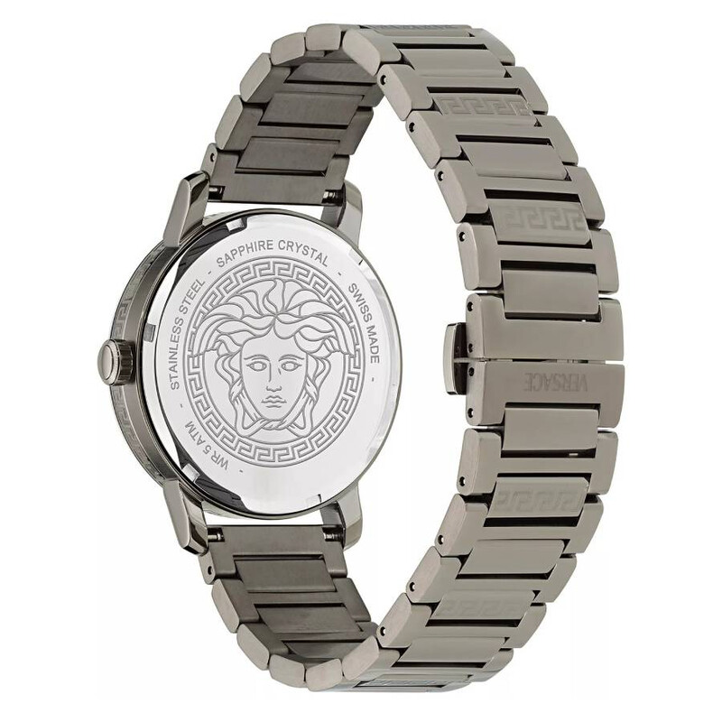 Versace V-Helix Quartz Gunmetal Dial Men's Watch VE9G00424 Versace V-Helix Quartz Gunmetal Dial Men's Watch VE9G00424